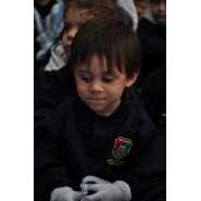 Festejos por el Día de la Bandera con los niños de Jardín